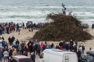 Waiting for the action